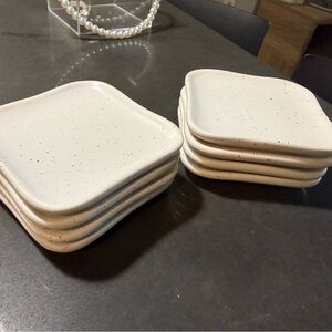 White & Black Square Coasters Set of 8